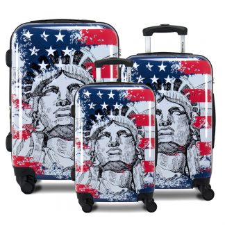 Chariot Travelware hardside luggage 3-pc set Liberty