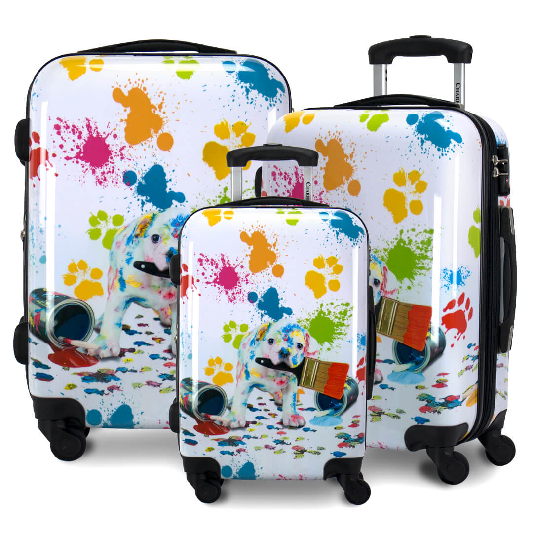 Chariot Travelware CHD-23 Paint 3pc Luggage Set