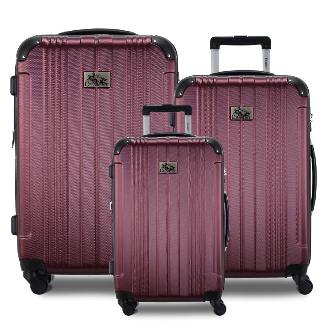 Chariot Gatsby 2-Piece Hardside Carry-On Spinner Luggage Set - Ivory 
