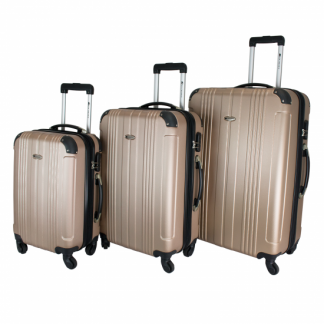 Dumont Corporation hardside 3-pc luggage set Falcon Champagne